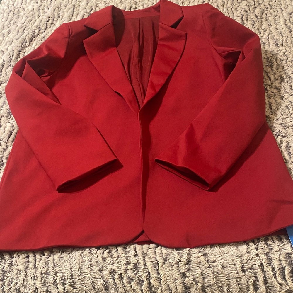 Cupshe Vibrant Red Blazer